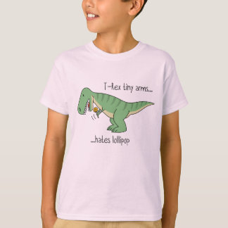 T-shirt T-Tex tiny arms: lollipop