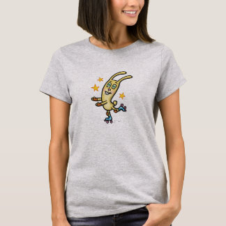 T-shirt T-tröja Rollerskating Bunny