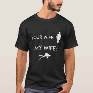 T-shirt Ta femme Mème Scuba Buddy Underwater Plonger