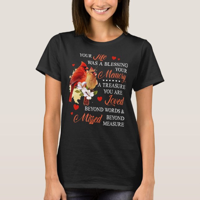 T-shirt Ta Vie Était Une Bénédiction (Devant)