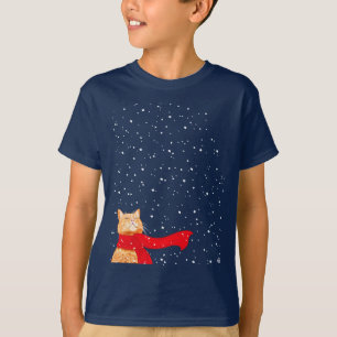T-shirt Tabby aime la neige