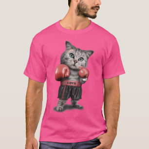 T-shirt Tabby Cat Comme Champion Boxer