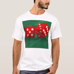 T-shirt Table de craps avec dés Las Vegas