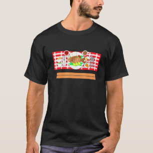 T-shirt Table de déjeuner dîner pique-nique à l'extérieur