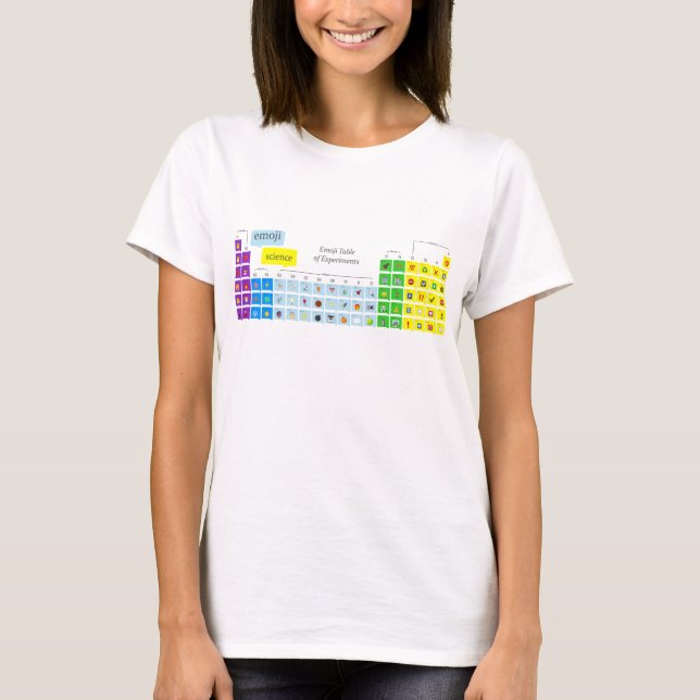 T-shirt Table des sciences Emoji (Devant)