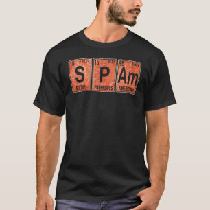 T-shirt Table périodique des éléments Spam porc en conserv