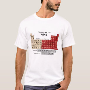 T-shirt Table périodique du vin