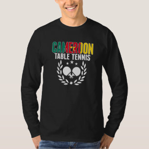 T-shirt Table Tennis du Cameroun  Support Ping Pong camero