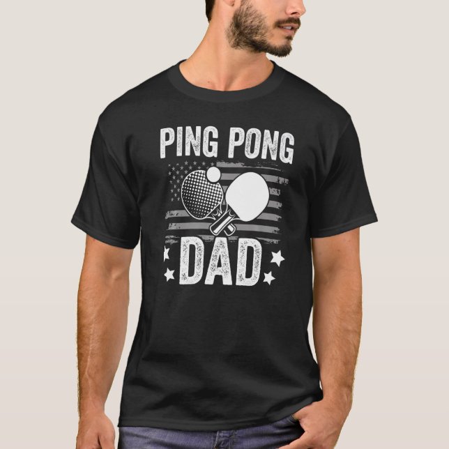 T-shirt Table tennis player father ping pong dad funny tab (Devant)
