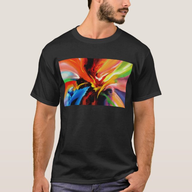 T-shirt Tableau Abstrait de Serdar Hizli (Devant)