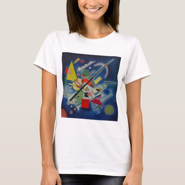 T-shirt Tableau bleu de Kandinsky (Devant)