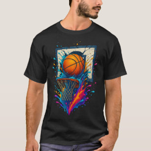 T-shirt Tableau Coloré Slam Dunk Splash Panneau Ardoise