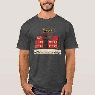 T-shirt tableau d'affichage abandonné de Saugus Speedway
