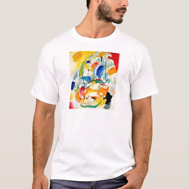 T-shirt Tableau de bataille maritime de Kandinsky 1913 (Devant)