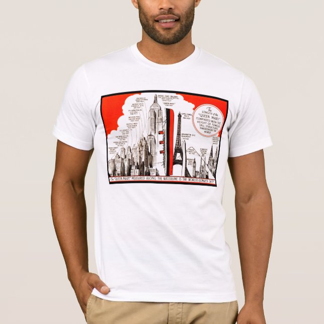 T-shirt Tableau de comparaison Queen Mary (Devant)