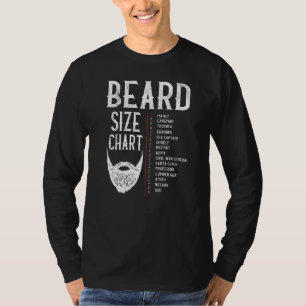 T-shirt Tableau de croissance de la longueur de la barbe