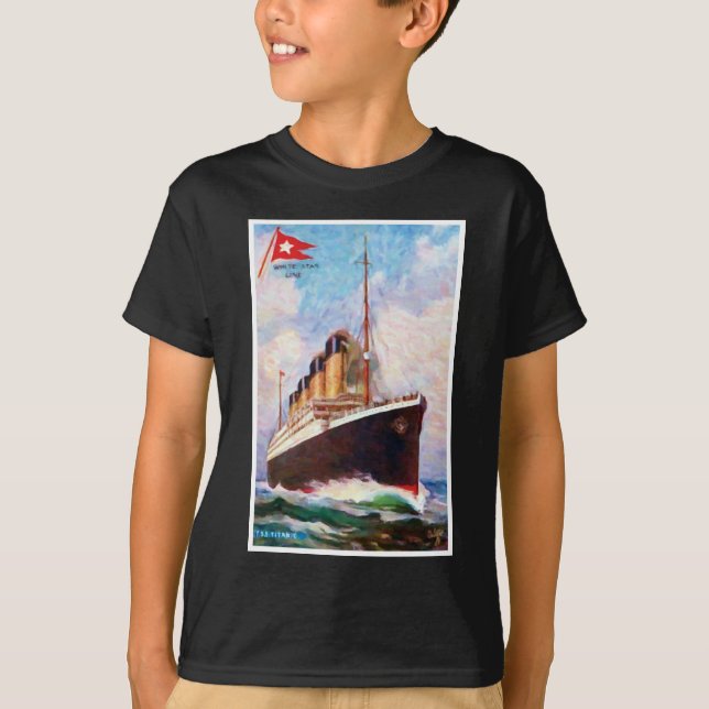 T-shirt Tableau de la ligne Titanic White Star (Devant)