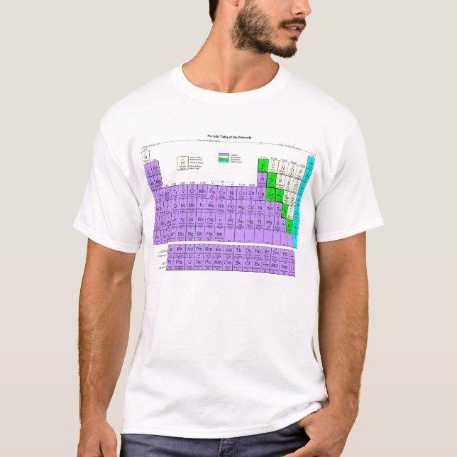 T-shirt Tableau de période des éléments (Devant)