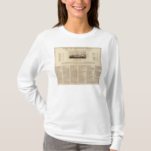 T-shirt Tableau des chaînes de montagne