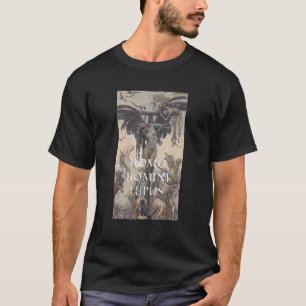 T-shirt Tableau Homo Homini Lupus par Maximilian Pirner