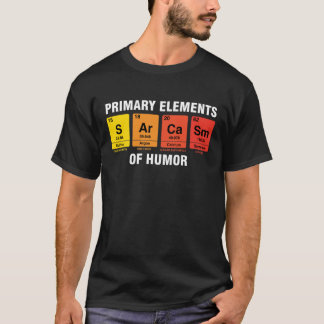 T-shirt Tableau Humour Sarcasme Éléments périodiques