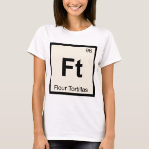 T-shirt Tableau périodique de chimie des tortillas de fari