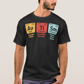 T-shirt Tableau périodique de l'autisme1