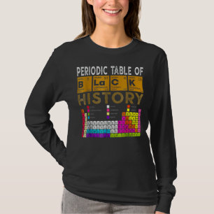 T-shirt Tableau Périodique De L'Histoire Noire Africain-Am
