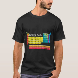 T-shirt Tableau périodique des couleurs des éléments
