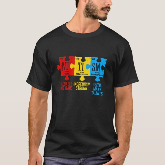 T-shirt Tableau périodique des éléments de sensibilisation (Devant)
