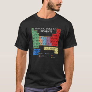 T-shirt Tableau Périodique Des Éléments Graphique