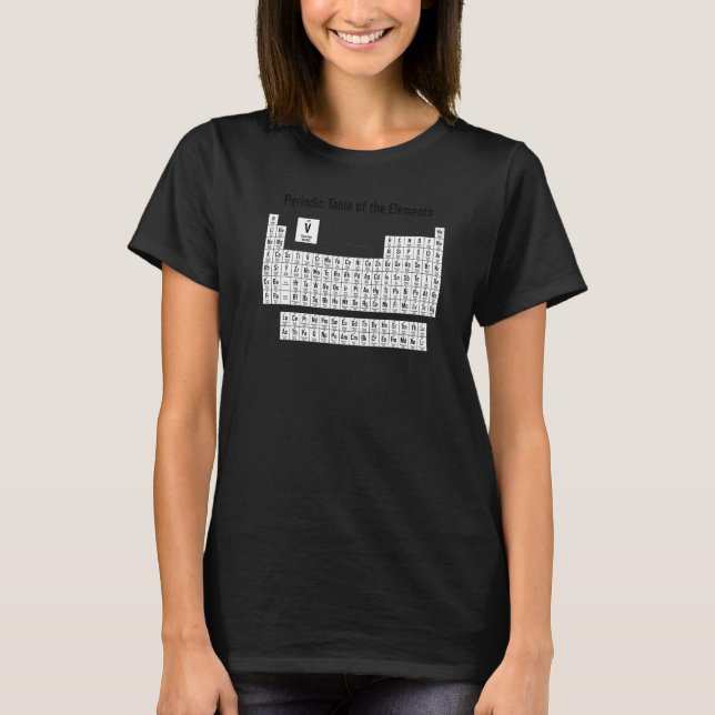 T-shirt Tableau Périodique Des Éléments Tableau Périodique (Devant)