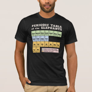T-shirt Tableau périodique des éléphants