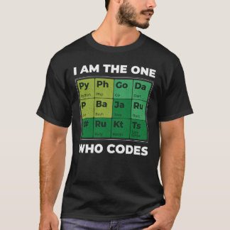 T-shirt Tableau périodique du développeur amusant