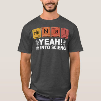 T-shirt Tableau périodique hentai rétro ouais je suis dans