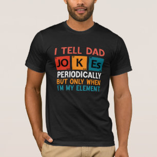 T-shirt Tableau périodique Père papa plaisante