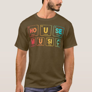 T-shirt Tableau périodique vintage Éléments chimiques Hous