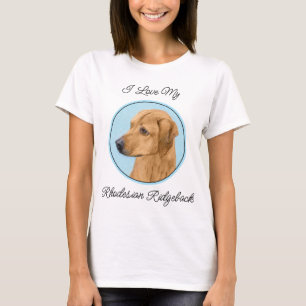 T-shirt Tableau Rhodesian Ridgeback - Art Chien original