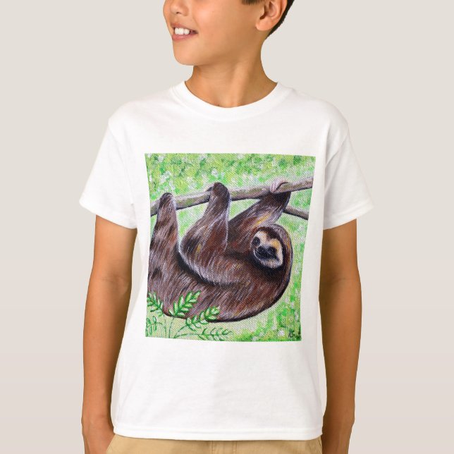 T-shirt Tableaux de fentes (Devant)