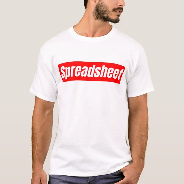 T-shirt Tableur - Comptable drôle (Devant)