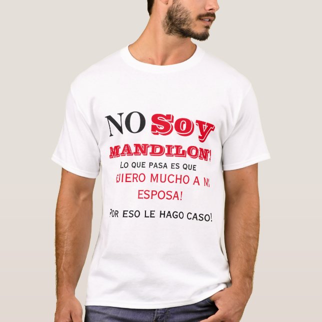 T-shirt Tablier long mandilon non (Devant)