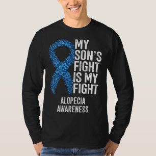 T-shirt Tache de calvitie Le combat de mon fils est mon co