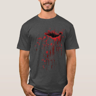 T-shirt Tache de sang taché de sang Halloween Zombie vint