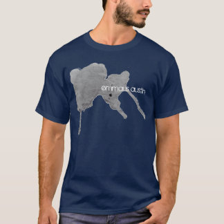 T-shirt Tache d'encre de bleu marine