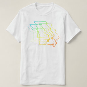 T-shirt tache floue de froid du Missouri