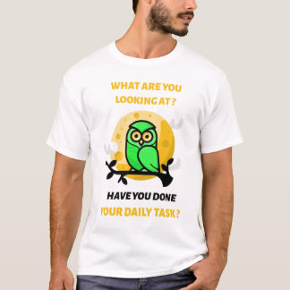 T-shirt Tâche quotidienne Duolingo Owl