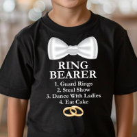 Tâches de porteur de bague drôle de mariage