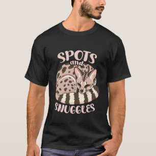 T-shirt Taches et Câlins Amateur de Chat Génette Mignon