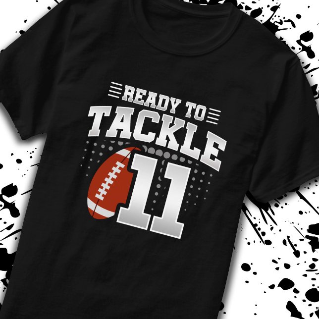 T-shirt Tackle 11e anniversaire de 11 ans Couples (Créateur téléchargé)