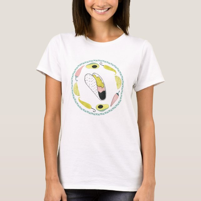 T-shirt Taco à propos d'amour | Taco Element Circle (Devant)